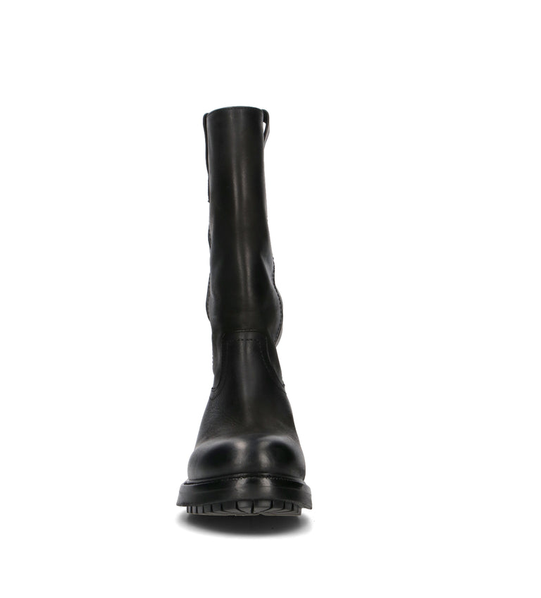 NEROFUMO Stivale donna nero in pelle