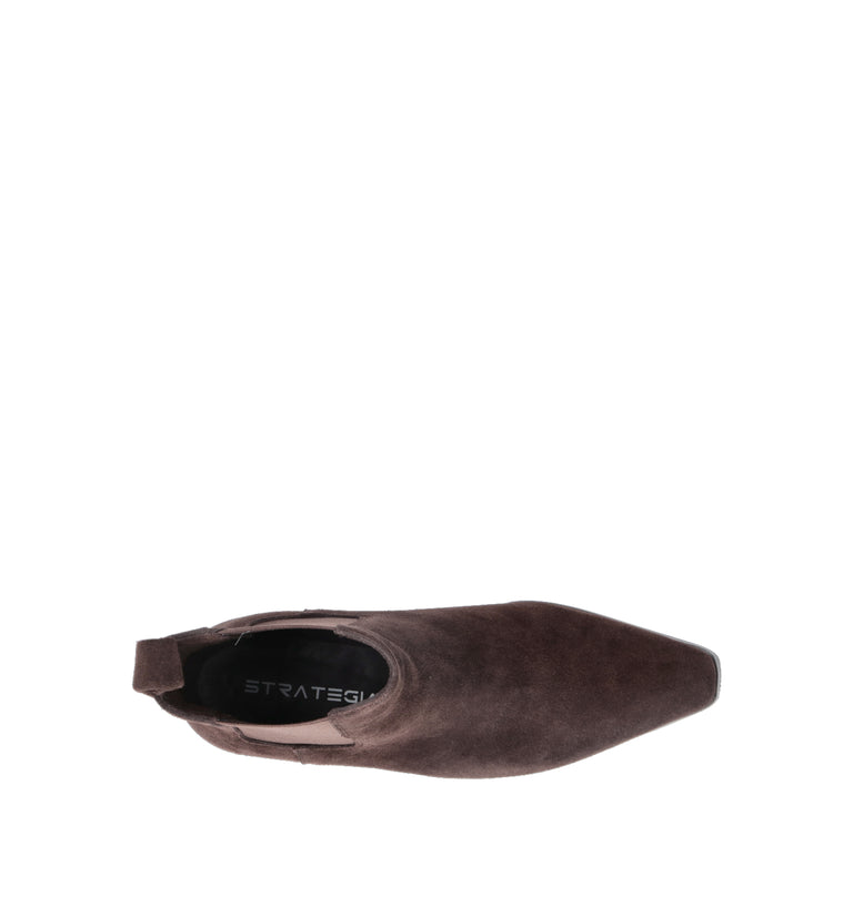STRATEGIA Beatles donna marrone in suede