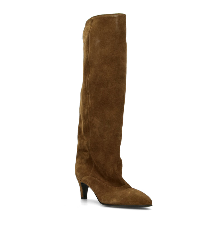 STRATEGIA Stivale donna quercia in suede