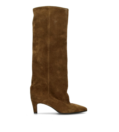 STRATEGIA Stivale donna quercia in suede