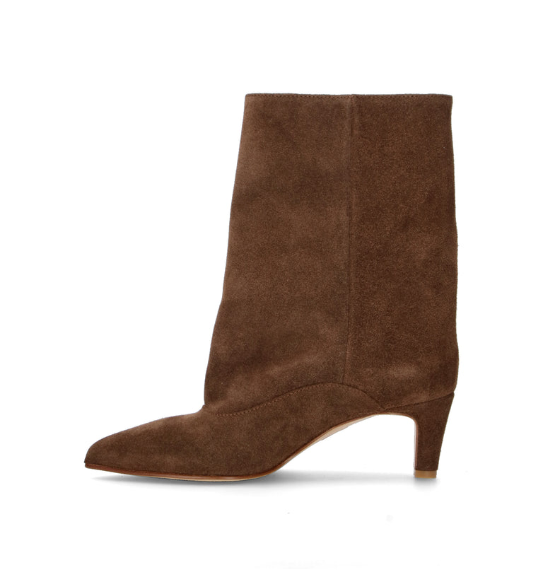 STRATEGIA Tronchetto donna marrone in suede