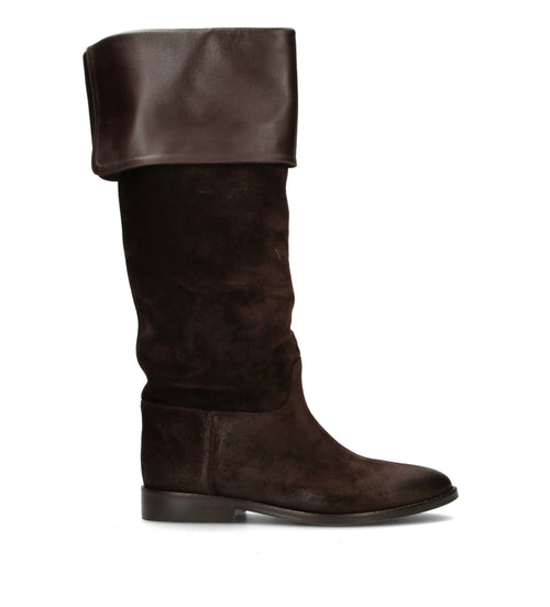 STRATEGIA Stivale donna marrone in suede