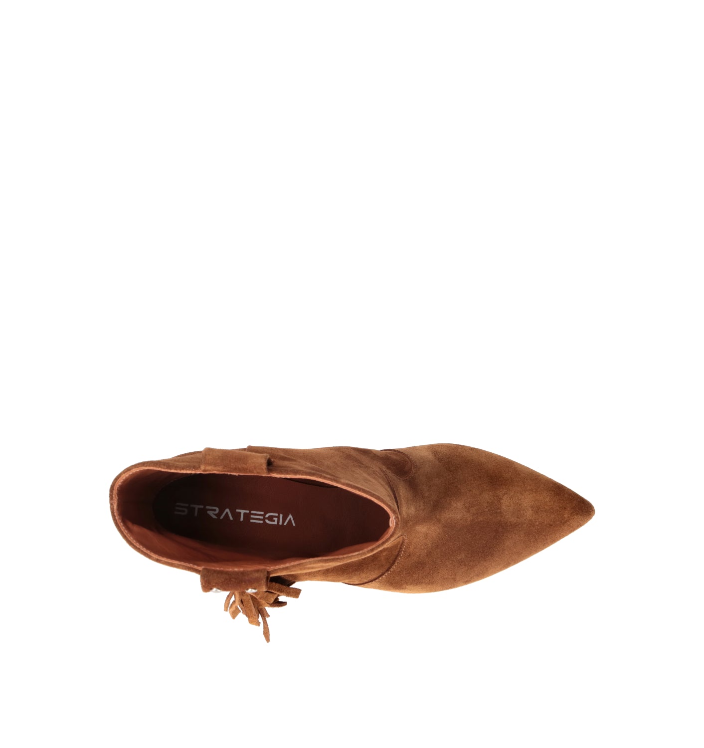 STRATEGIA Tronchetto donna cognac in suede
