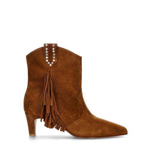 STRATEGIA Tronchetto donna cognac in suede