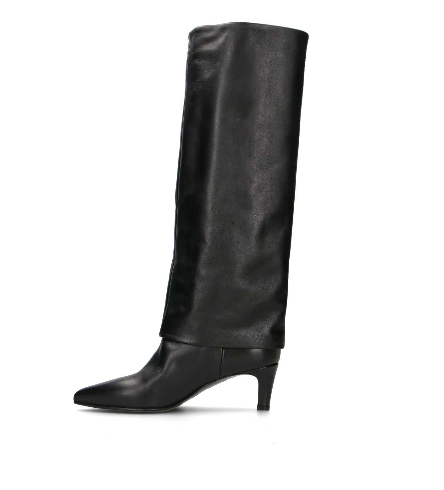 STRATEGIA Stivale donna nero in pelle