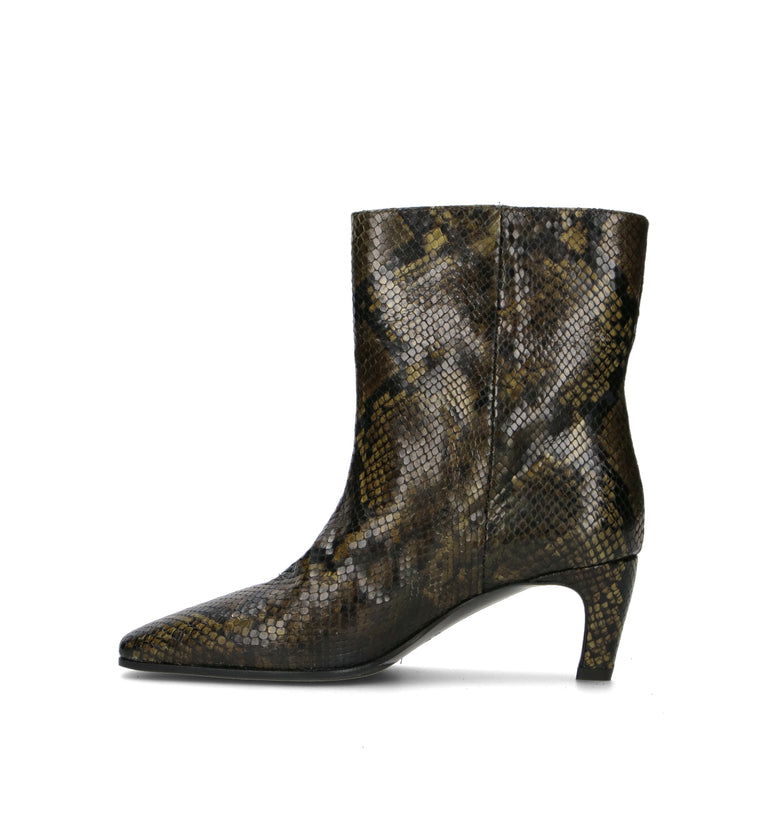 STRATEGIA Tronchetto donna militare in pelle