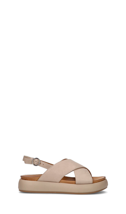 INUOVO Sandalo donna taupe in pelle