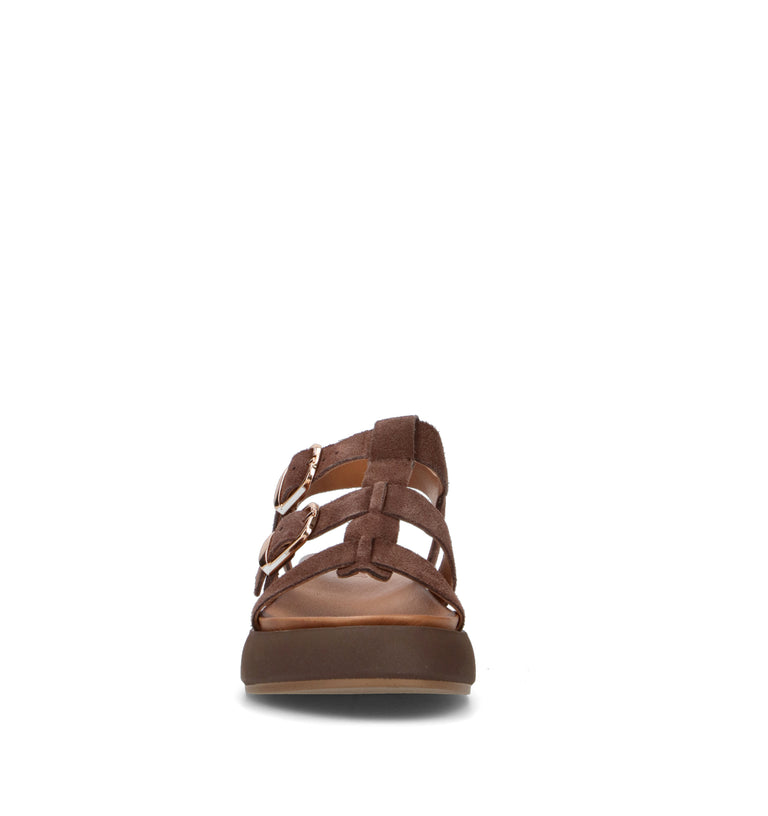 INUOVO Sandalo donna marrone in suede