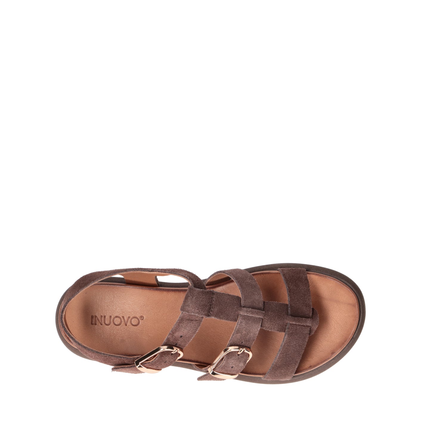 INUOVO Sandalo donna marrone in suede