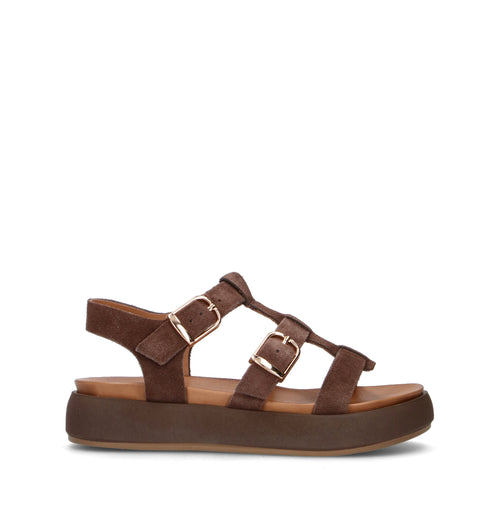 INUOVO Sandalo donna marrone in suede