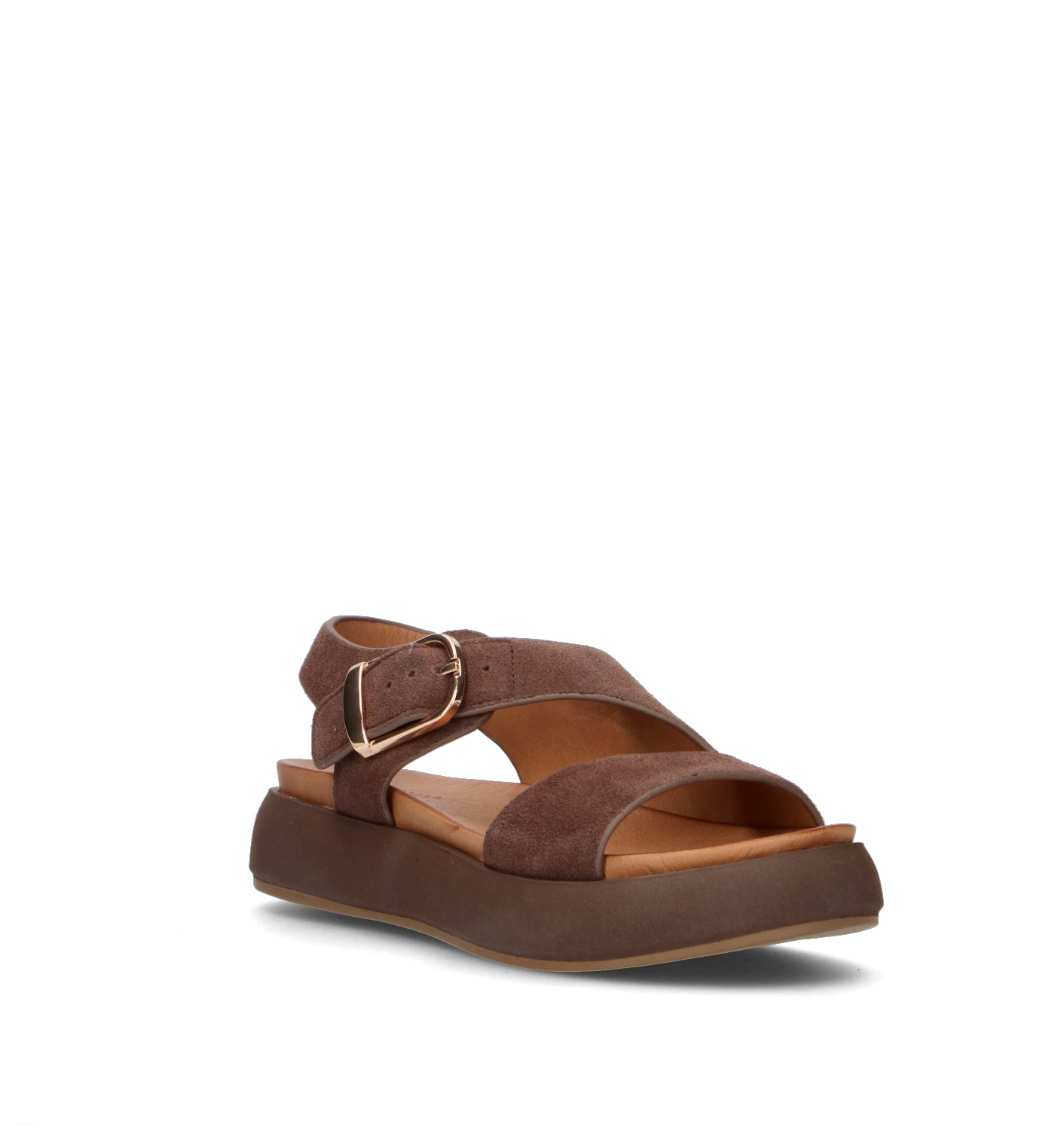 INUOVO Sandalo donna marrone in suede