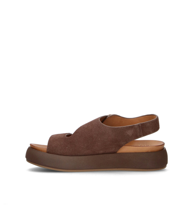 INUOVO Sandalo donna marrone in suede