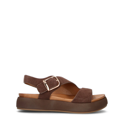 INUOVO Sandalo donna marrone in suede