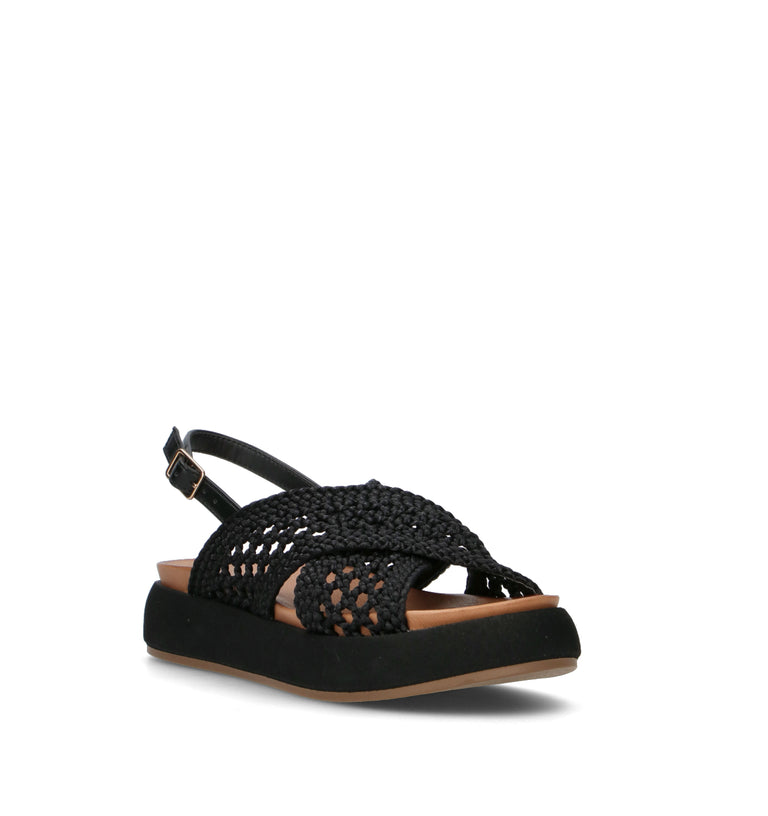 INUOVO Sandalo donna nera