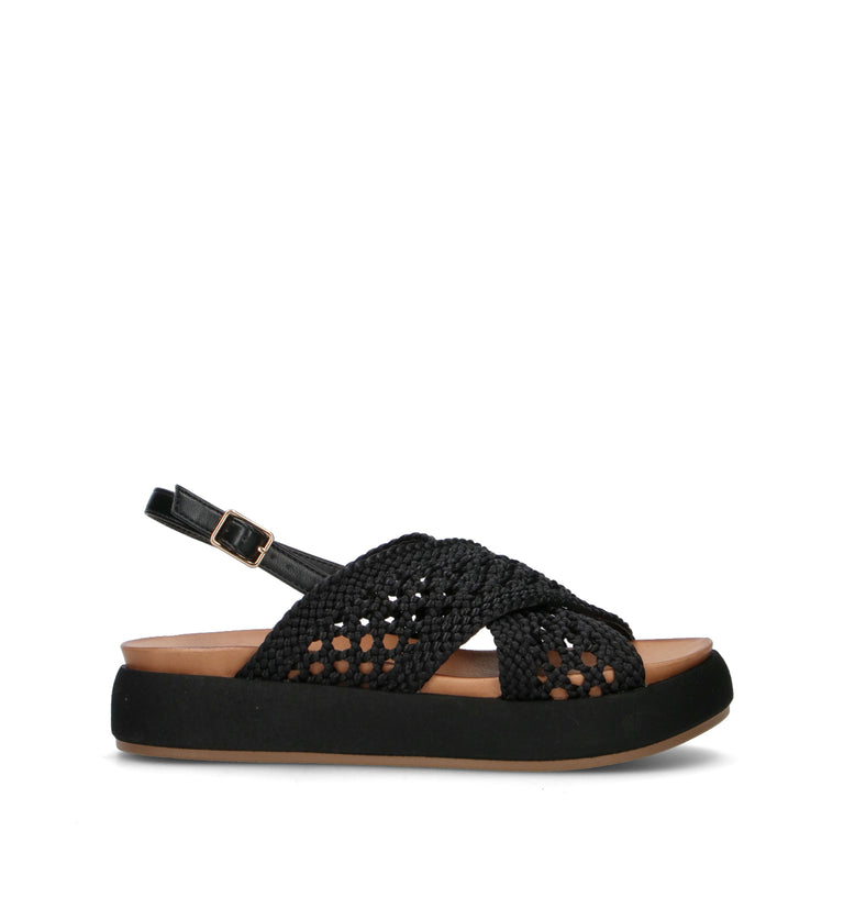 INUOVO Sandalo donna nera