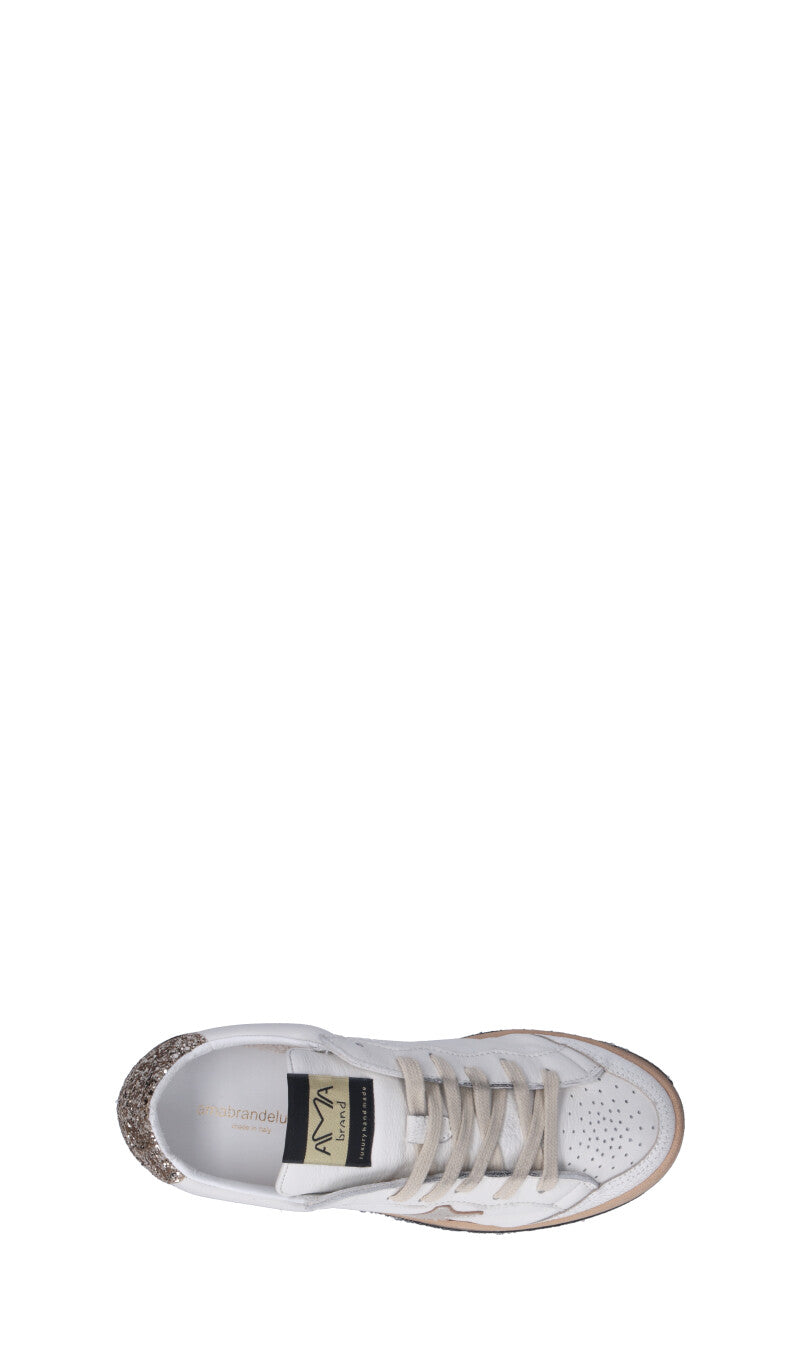 AMA-BRAND Sneaker donna bianca in pelle