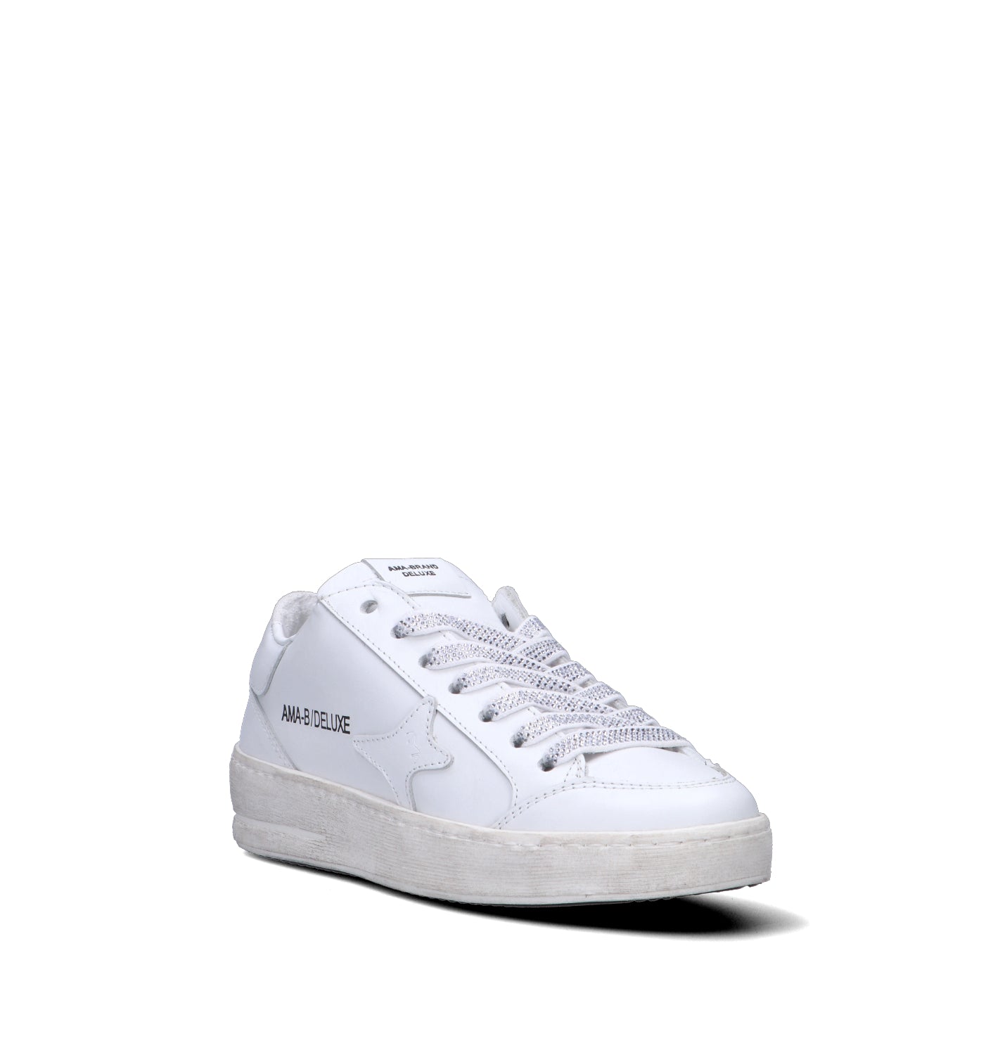 AMA-BRAND Sneaker donna bianca in pelle