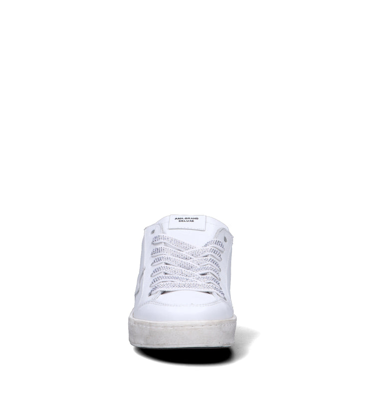AMA-BRAND Sneaker donna bianca in pelle