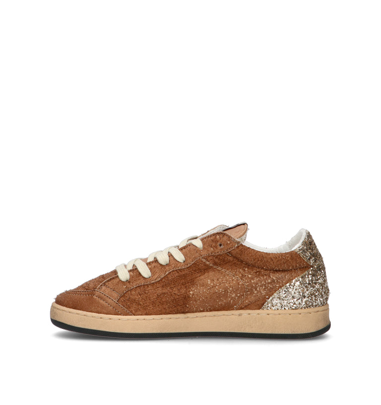 AMA-BRAND Sneaker donna marrone in suede