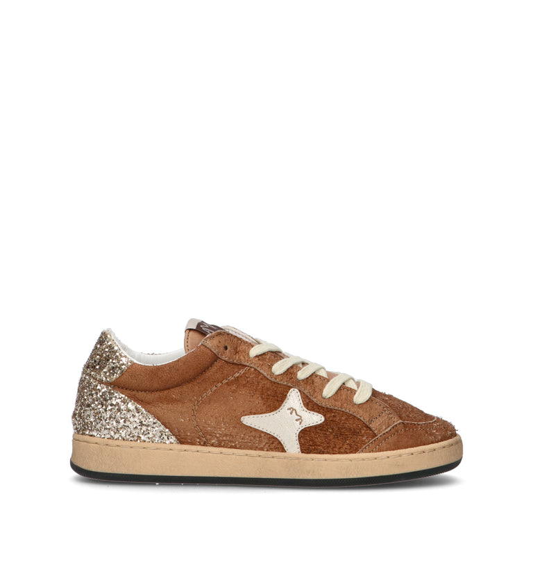 AMA-BRAND Sneaker donna marrone in suede