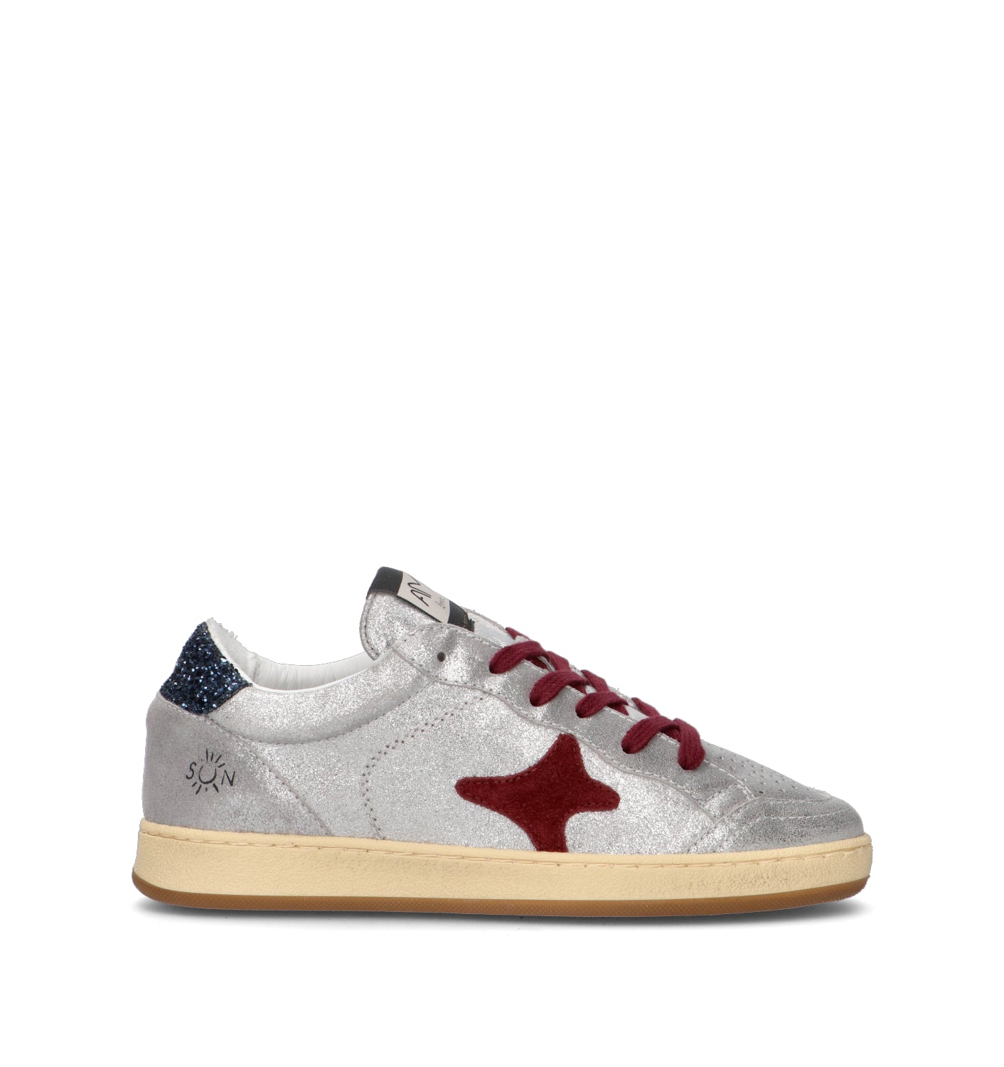 AMA-BRAND Sneaker donna argento in pelle