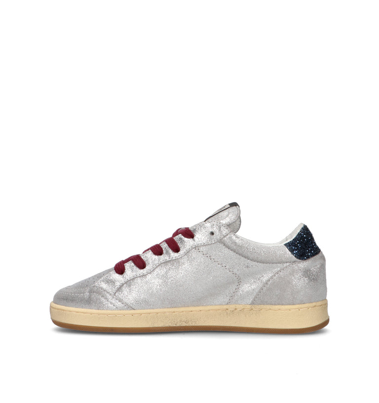 AMA-BRAND Sneaker donna argento in pelle
