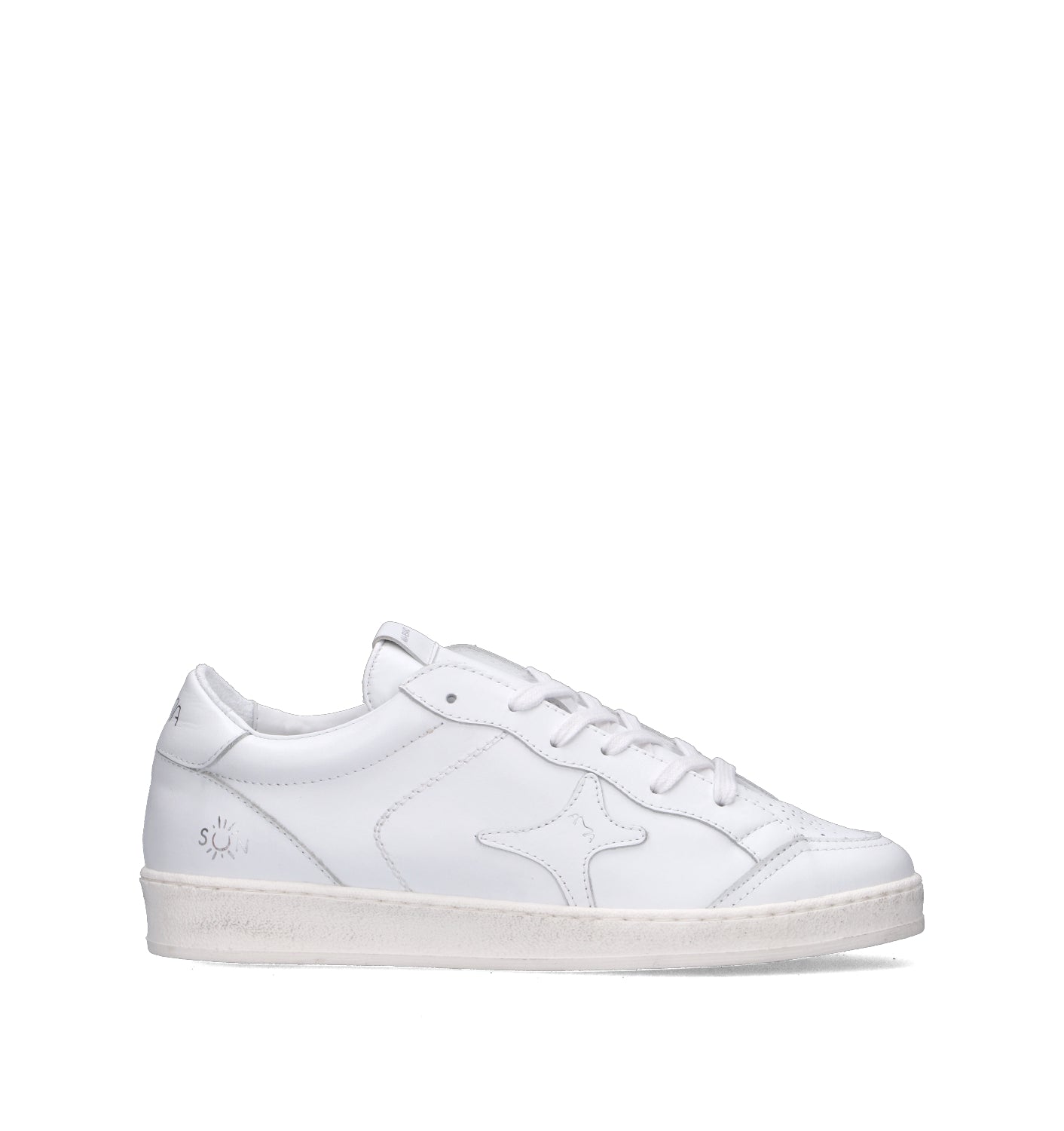 AMA-BRAND Sneaker uomo bianca in pelle