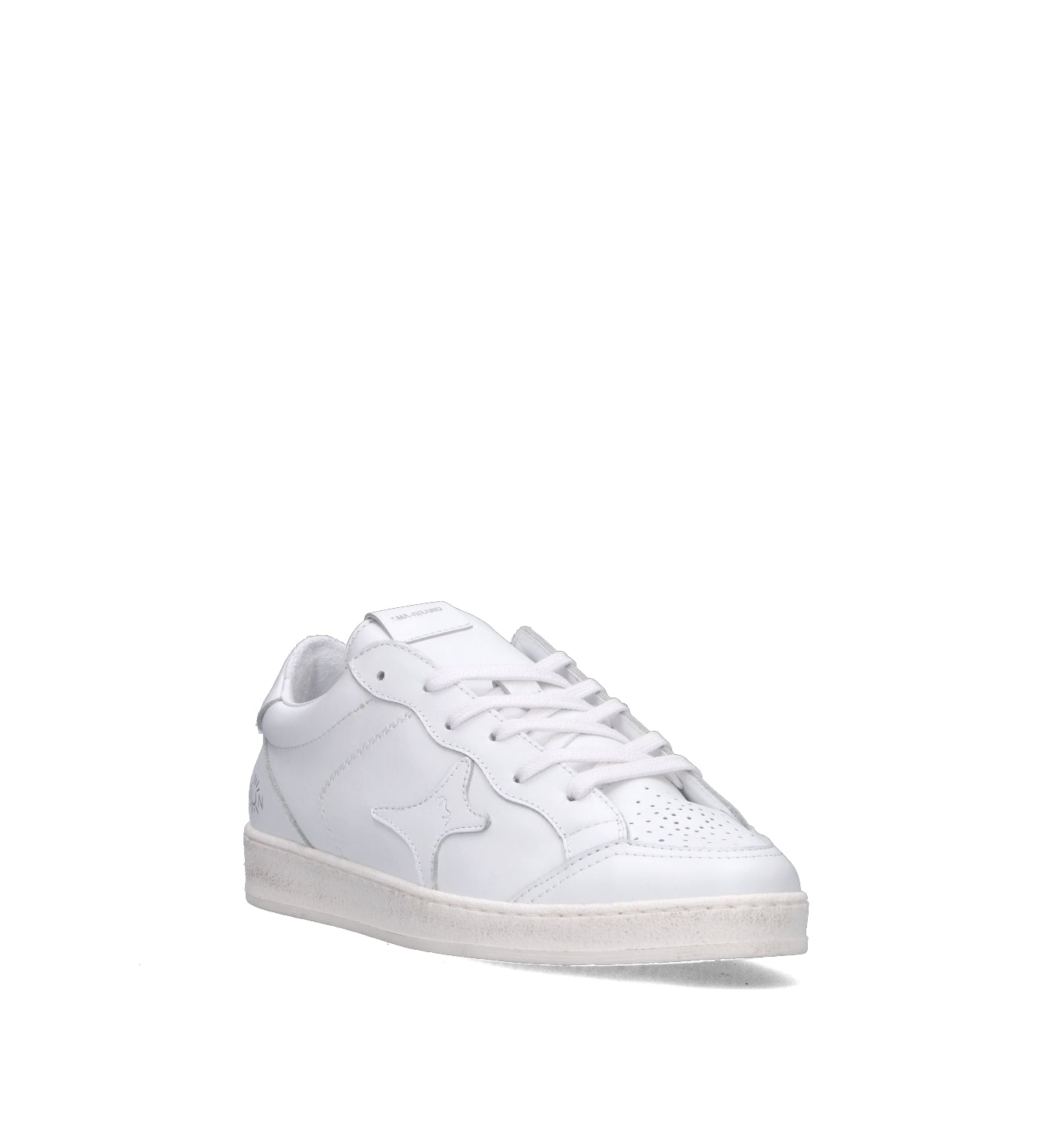 AMA-BRAND Sneaker uomo bianca in pelle