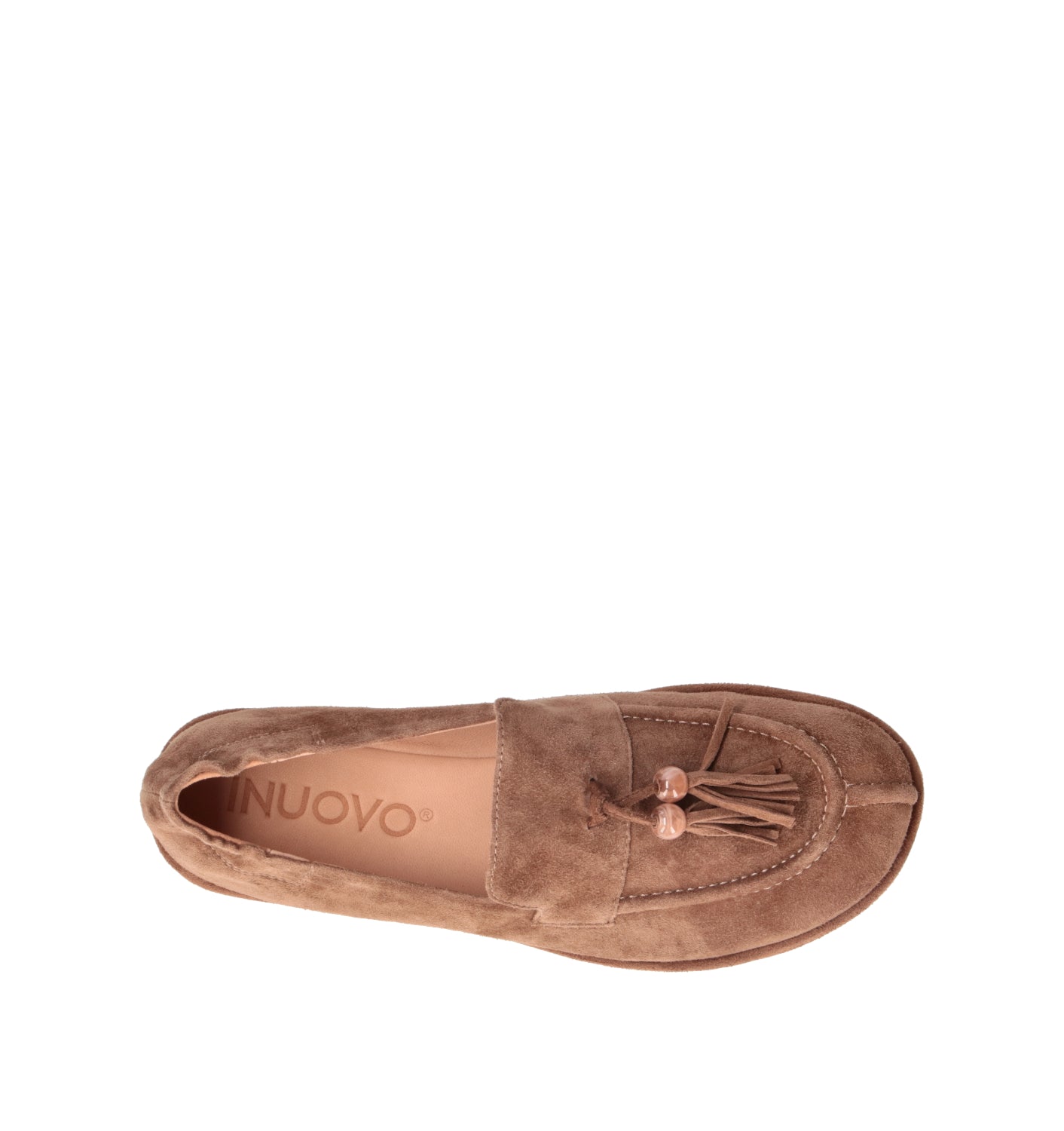 INUOVO Mocassino donna marrone in suede