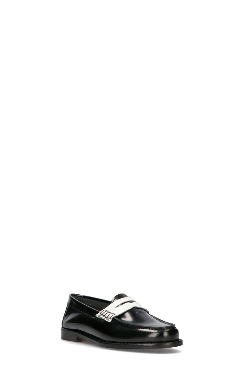 ANTICO MASTRO Mocassino donna nero in pelle