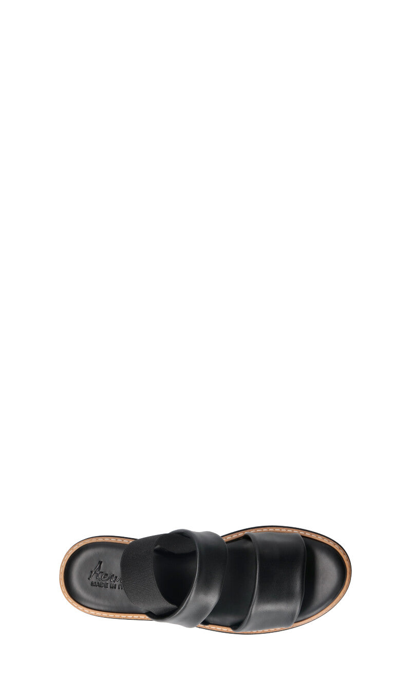 A.ENNIE Sandalo donna nero in pelle