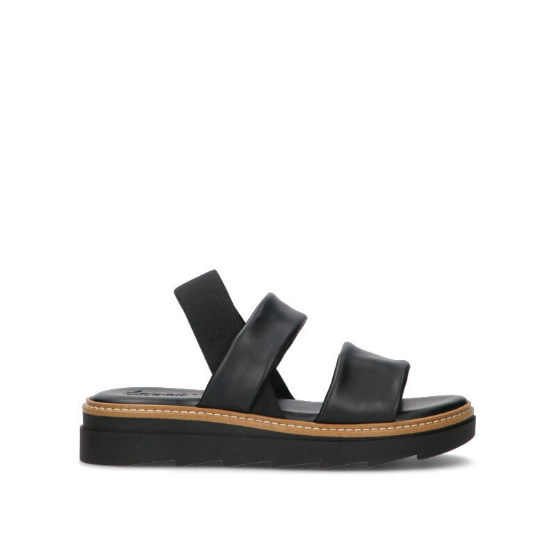 A.ENNIE Sandalo donna nero in pelle