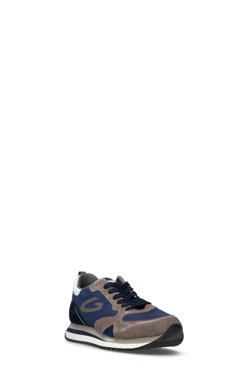 ALBERTO GUARDIANI Sneaker uomo grigia/blu/nera in suede