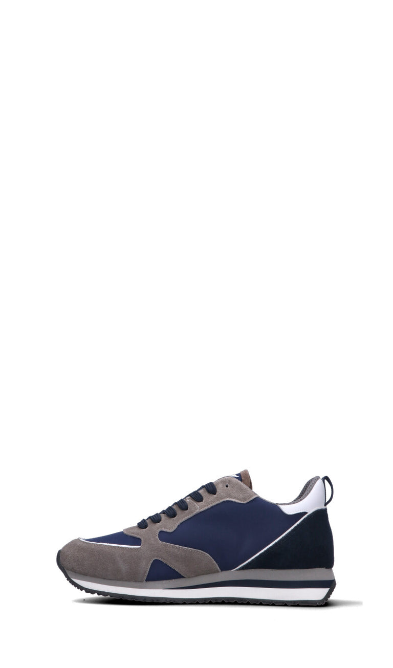ALBERTO GUARDIANI Sneaker uomo grigia/blu/nera in suede