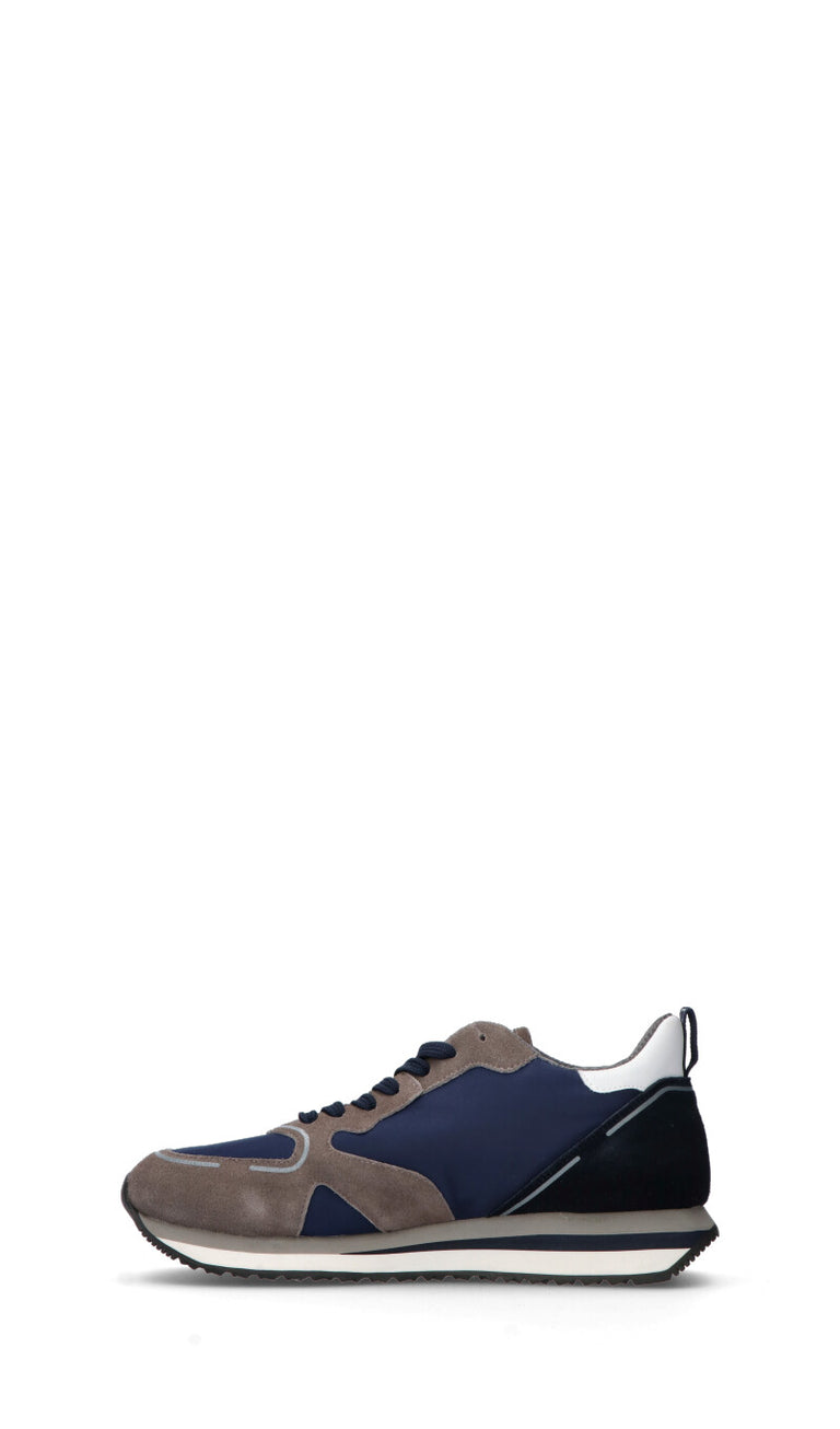 ALBERTO GUARDIANI Sneaker uomo grigia/blu/nera in suede