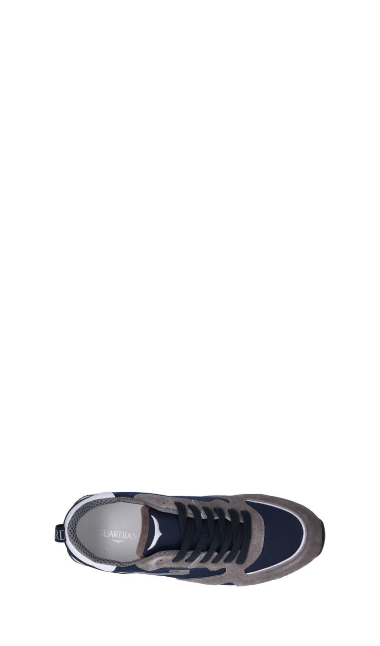 ALBERTO GUARDIANI Sneaker uomo grigia/blu/nera in suede