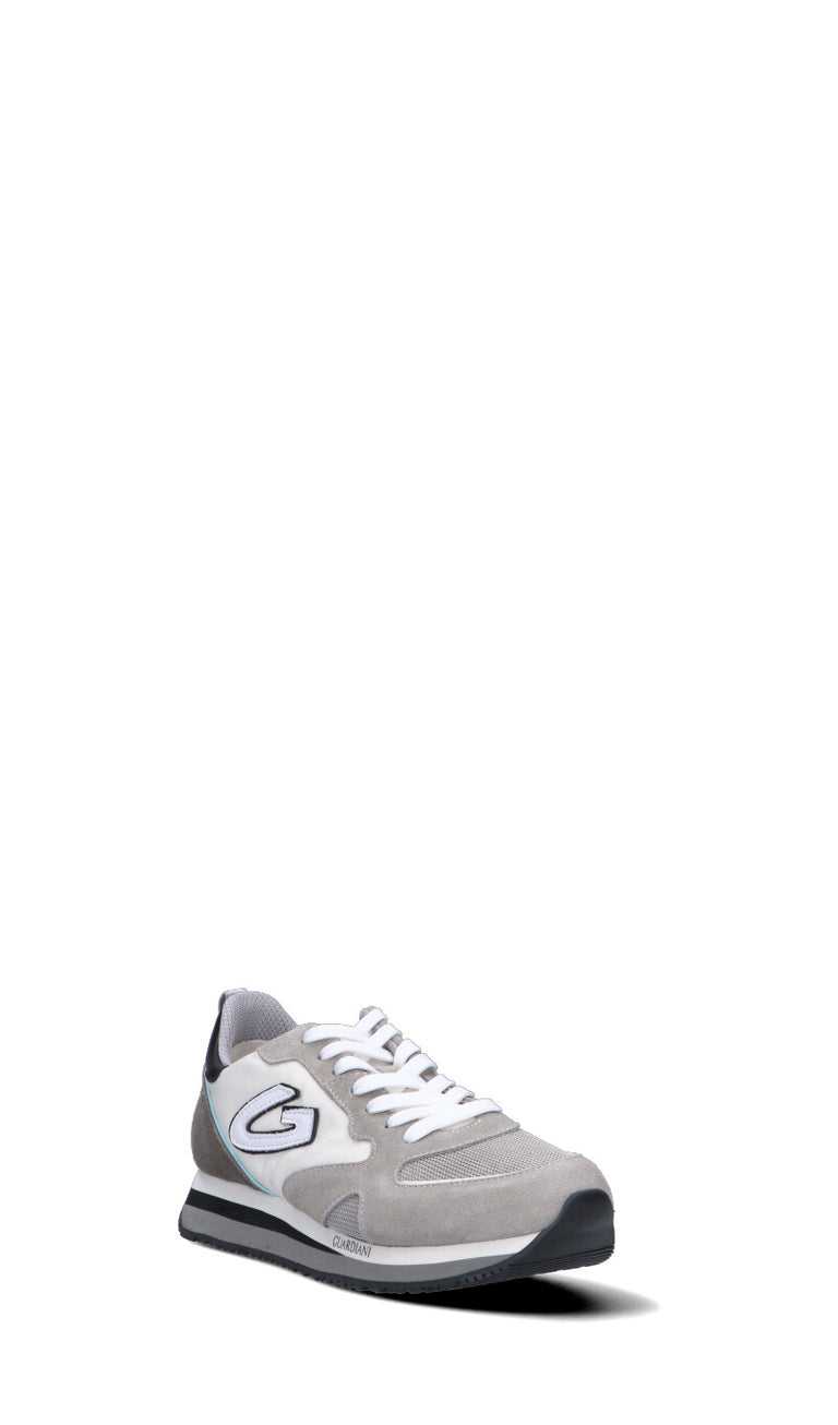 ALBERTO GUARDIANI Sneaker uomo grigia/marrone/bianca/nera in suede