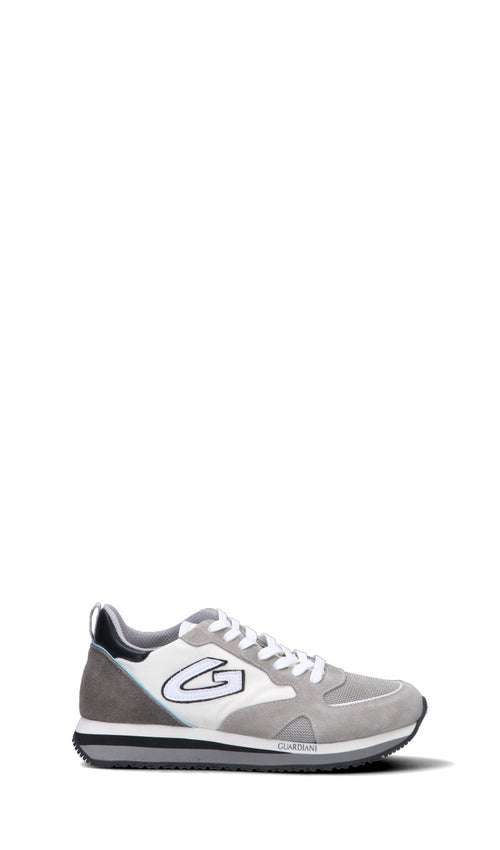 ALBERTO GUARDIANI Sneaker uomo grigia/marrone/bianca/nera in suede