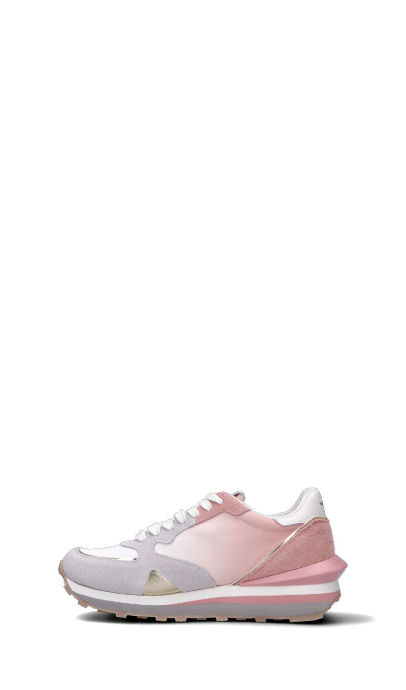 ALBERTO GUARDIANI Sneaker donna rosa/grigia/bianca in suede