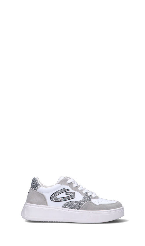 ALBERTO GUARDIANI Sneaker donna bianca/grigia/argento in suede