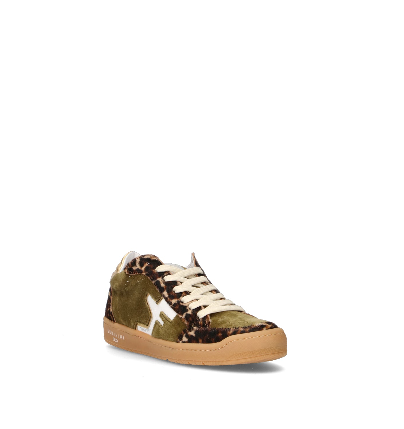 SERAFINI Sneaker donna verde in suede
