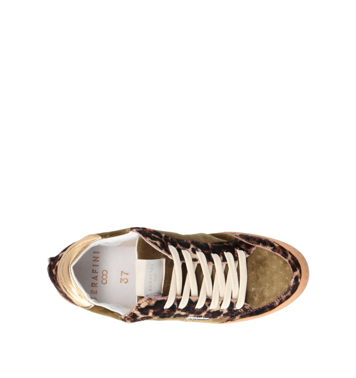 SERAFINI Sneaker donna verde in suede