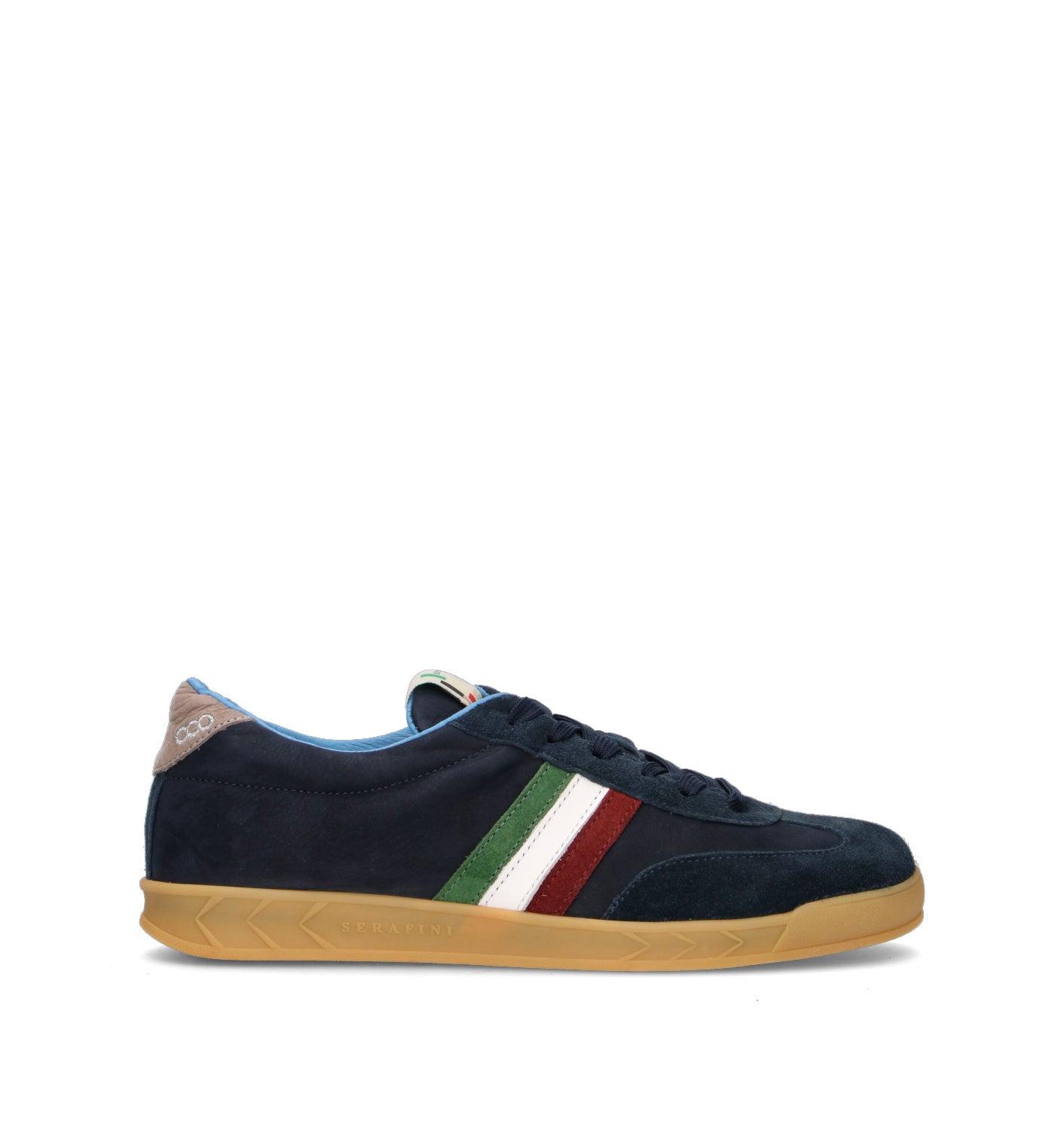 SERAFINI Sneaker uomo blu in suede