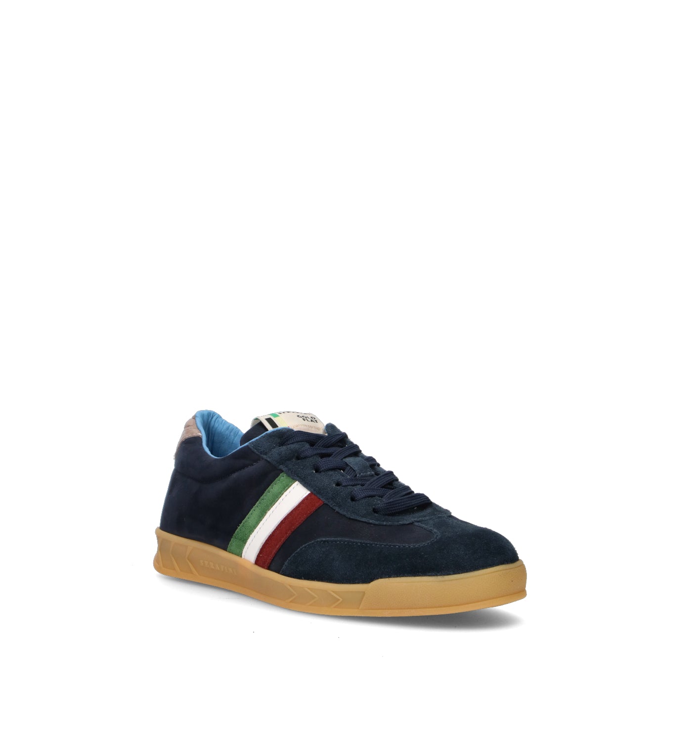 SERAFINI Sneaker uomo blu in suede