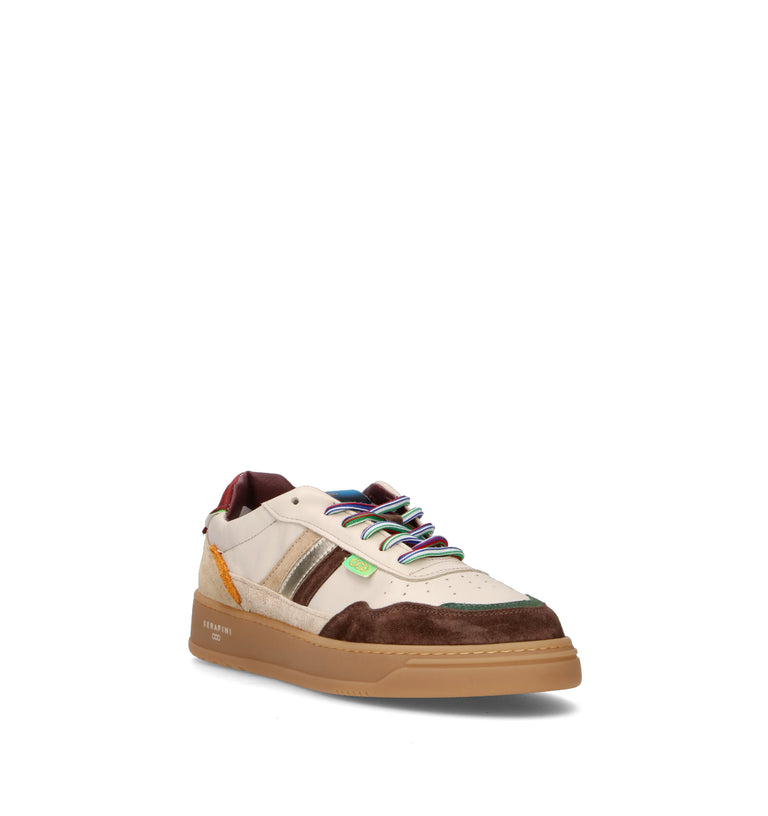 SERAFINI Sneaker uomo beige in suede