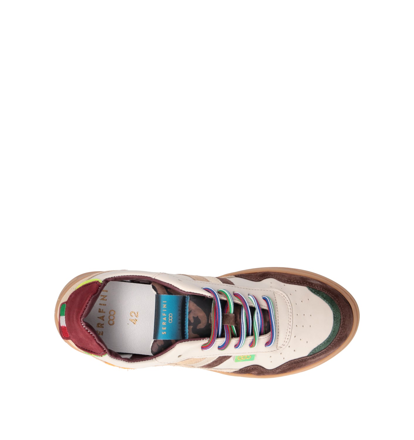 SERAFINI Sneaker uomo beige in suede