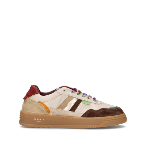 SERAFINI Sneaker uomo beige in suede