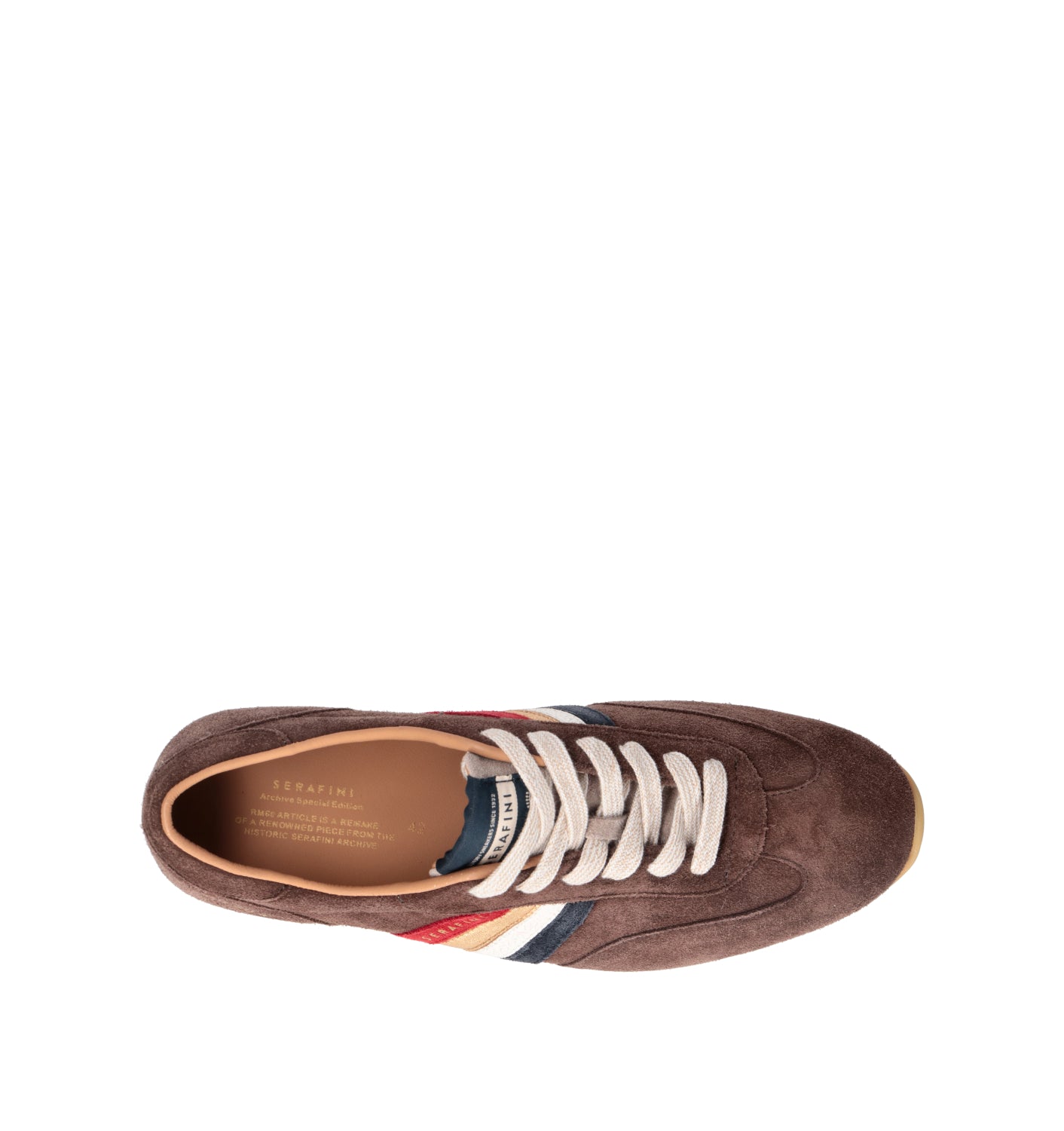 SEREAFINI Sneaker uomo marrone in suede