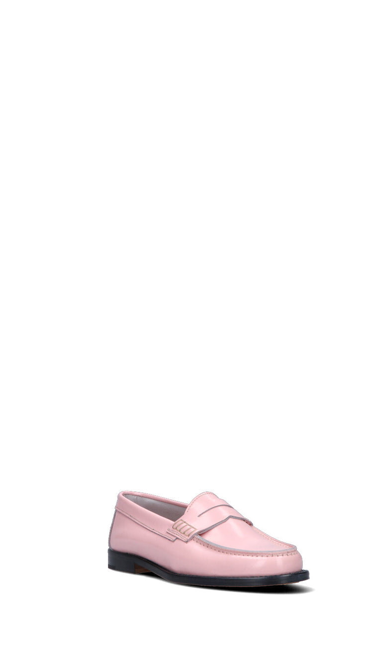 ANTICO MASTRO Mocassino donna rosa in pelle