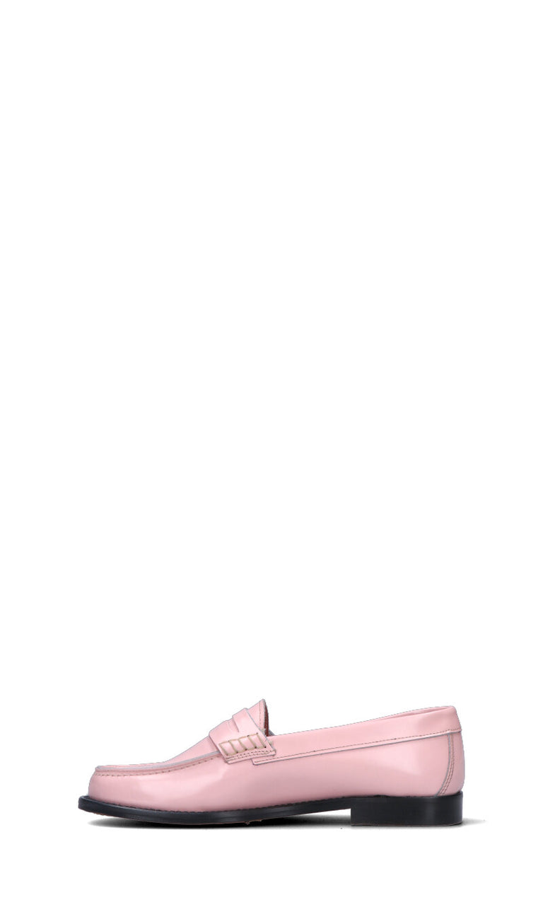 ANTICO MASTRO Mocassino donna rosa in pelle